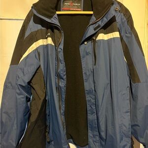 ZeroXposur Men's Blue and Black Ski Jacket